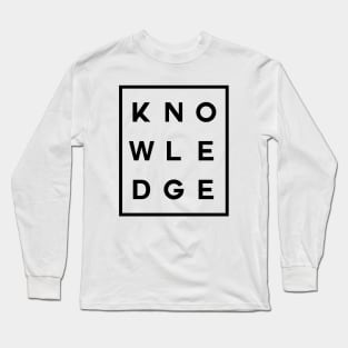 Knowledge Boxed (Black) Long Sleeve T-Shirt